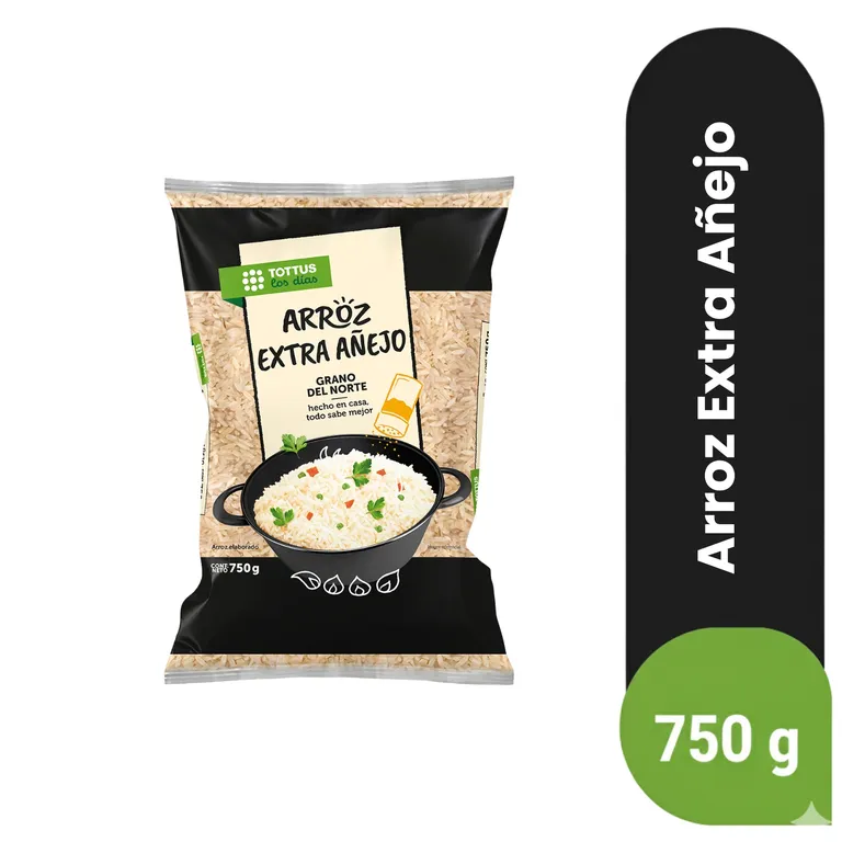 Arroz Extra Añejo Tottus Premium Bolsa 750 g