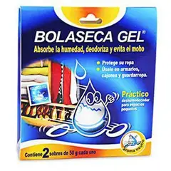 BOLASECA - Deshumedecedor Gel Aroma Neutro Pack 2 Empaques 50 g