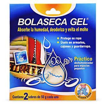 Deshumedecedor Bolaseca Gel Aroma Bebé Empaque 2 Und
