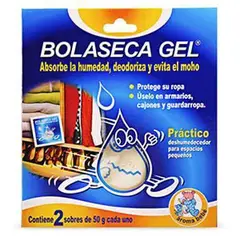 BOLASECA - Deshumedecedor Gel Aroma Bebé Empaque 2 Und
