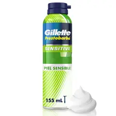 GILLETTE - Espuma de Afeitar Gillette Prestobarba Sensitive Envase 155 mL