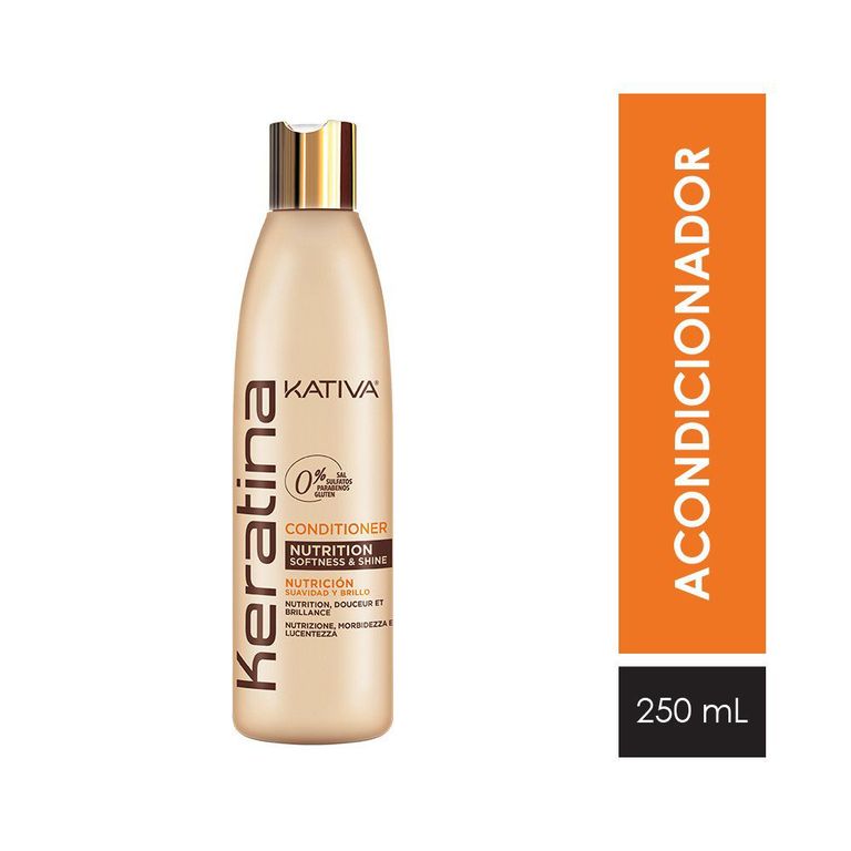 Acondicionador Kativa Nutrición Keratina Botella 250 mL