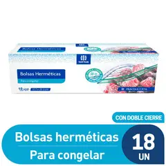 TOTTUS - Bolsas Para Congelar Zipper Caja 18 Und