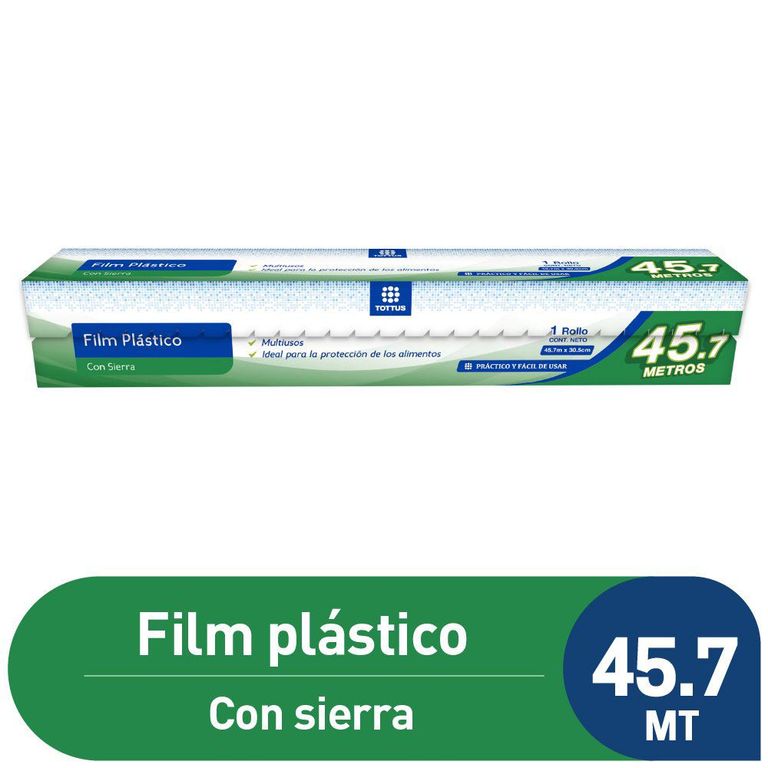 Film Plástico con Sierra Tottus Caja 45.7 m