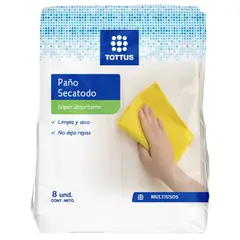 TOTTUS - Paño Secatodo Pack 8 Und