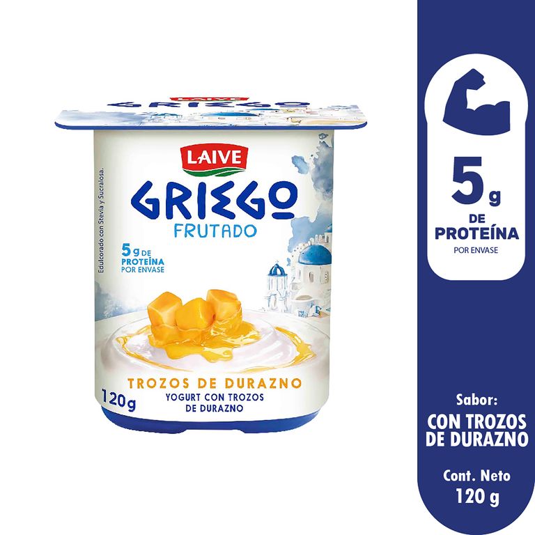 Yogurt Laive Griego Durazno Envase 120 g