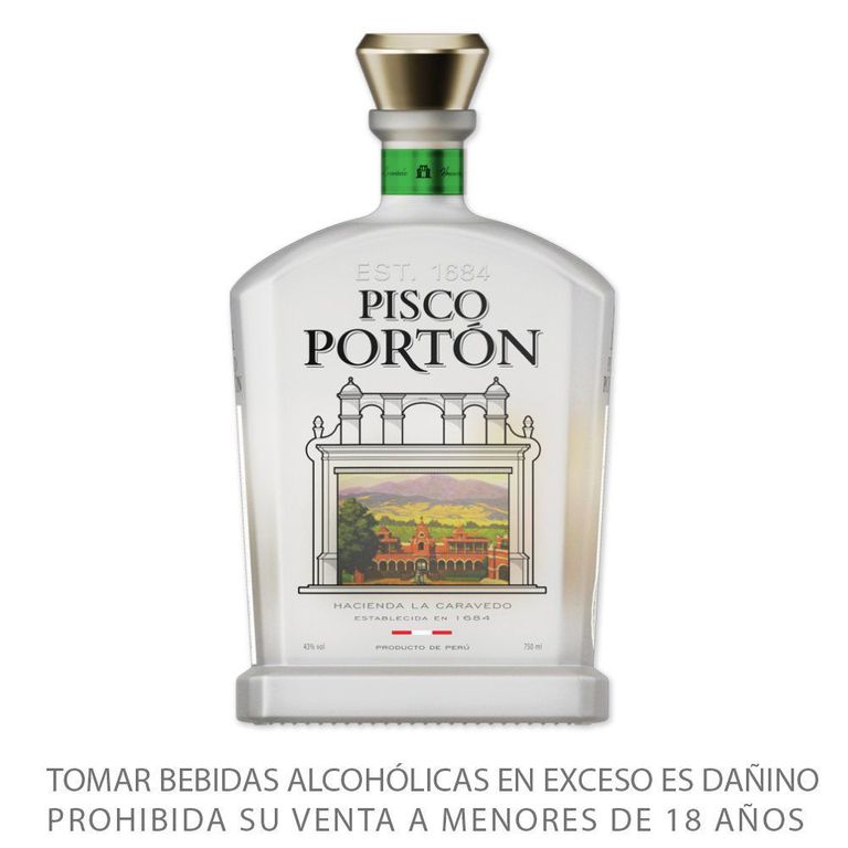 Pisco Mosto Verde Italia Portón Botella 750 mL