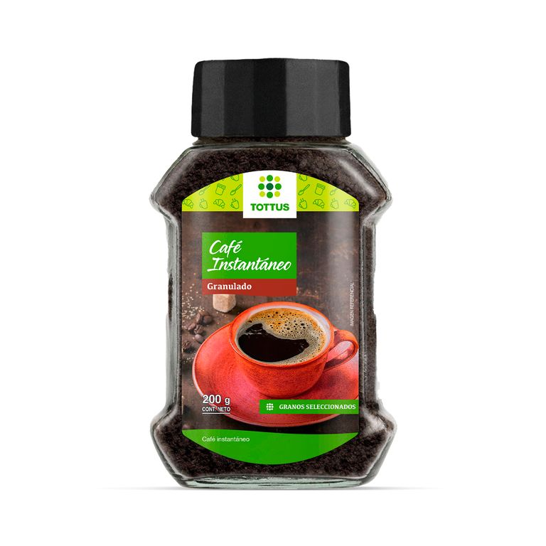 Café Instantáneo Tottus Granulado Envase 200 g
