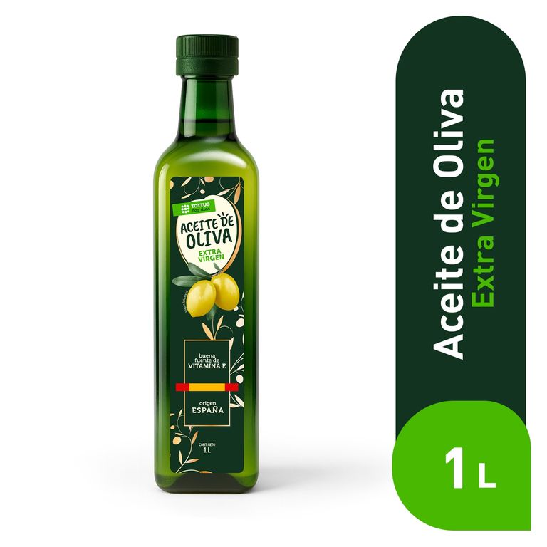 Aceite de Oliva Tottus Extra Virgen Botella 1 L