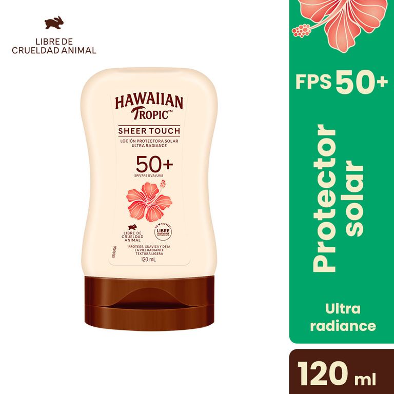 Protector Solar Hawaiian Tropic Sheer Touch SPF50+ Envase 120 mL