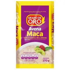 GRANO DE ORO - Hojuelas Precocidas de Avena con Maca 370 g