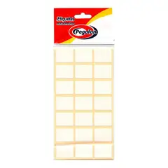 PEGAFAN - Etiquetas Pegafan Rectangular 19 x 25mm Blanco Empaque 100 Und