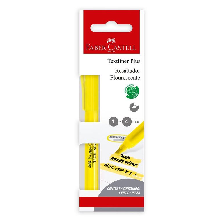 Resaltador Faber Castell Multimark Plus Color Amarillo