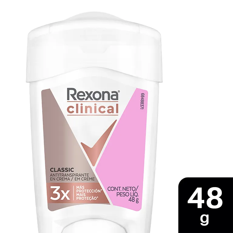 Antitranspirante en Crema Rexona Women Clinical Caja 48 g