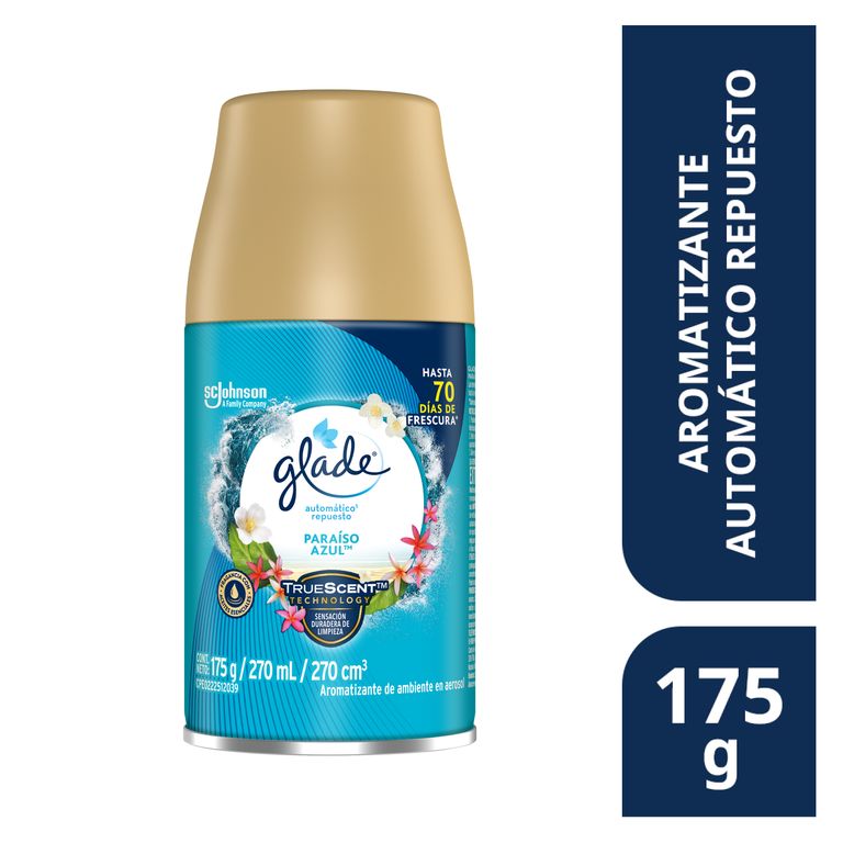 Repuesto Automático Glade Paraíso Azul Lata 270 mL