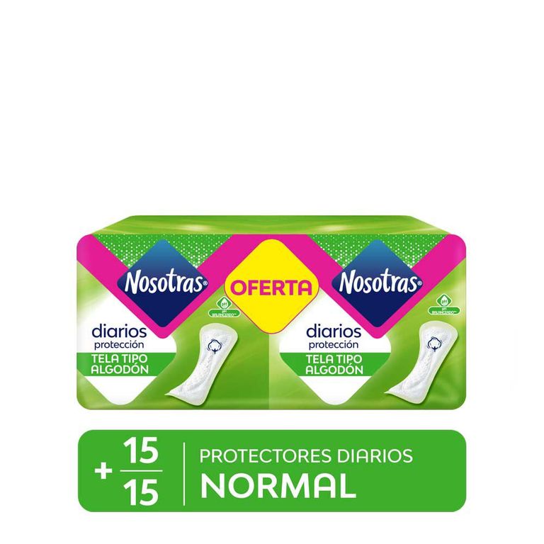 Protectores Diarios Nosotras Normal Empaque 30 Und