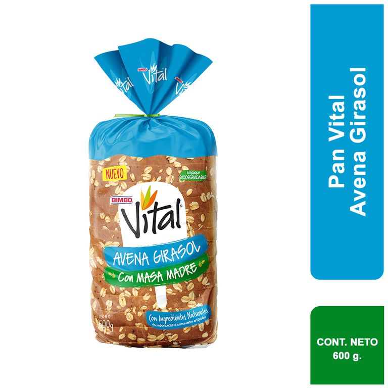 Pan de Molde Bimbo Vital con Semillas Bolsa 600 g