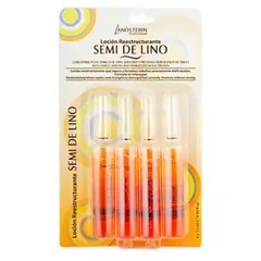 LANOSTERIN - Loción Reestructurante Lanosterin Semi De Lino Pack 4 Ampollas De 13 mL