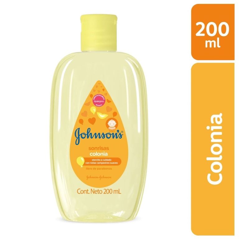 Colonia Bebé Johnsons Sonrisas Botella 200 mL