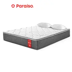 PARAISO - Colchon Super Star 2 Plazas + 2 Almohadas + Protector