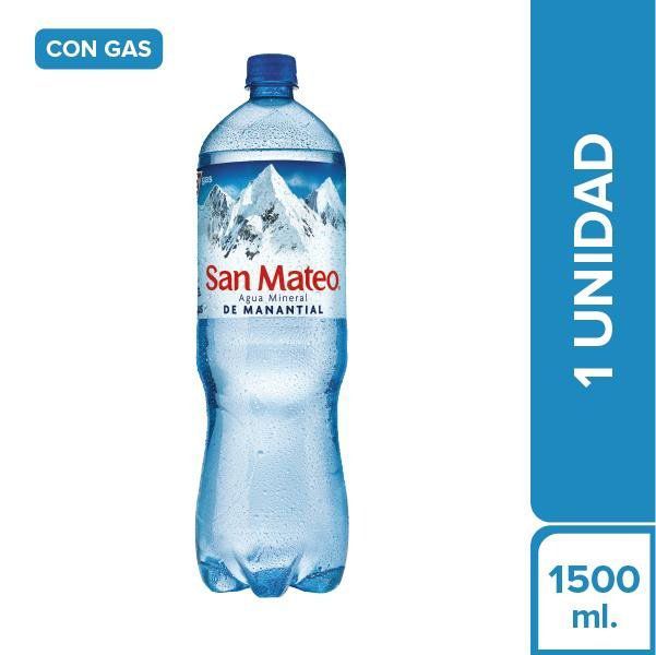 Agua San Mateo Con Gas Botella 1.5 L