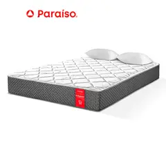 PARAISO - Colchón Su Majestad 2 Plazas + 2 Almohadas + Protector