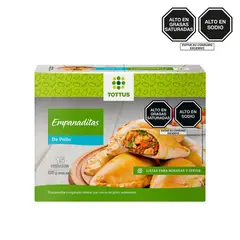TOTTUS - Empanaditas Congeladas de Pollo Empaque 15 Und