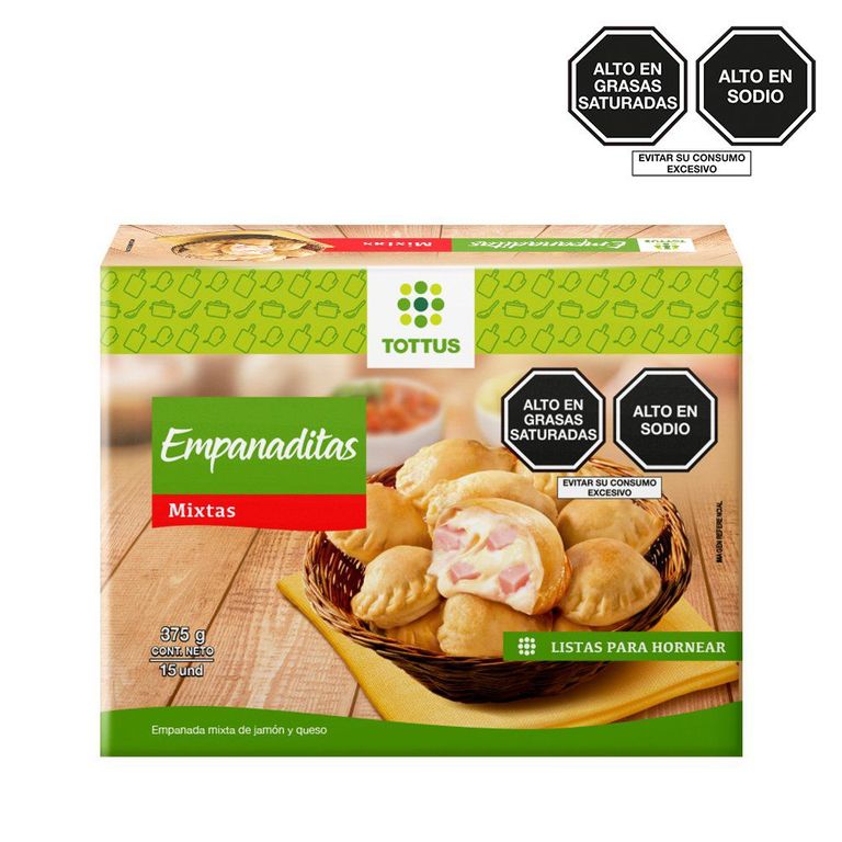 Empanaditas Mixtas Tottus Caja 15 Und