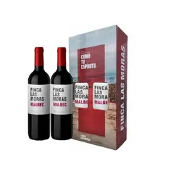 LAS MORAS - Vino Tinto Las Moras Varietal Pack 2 Botellas 750 mL