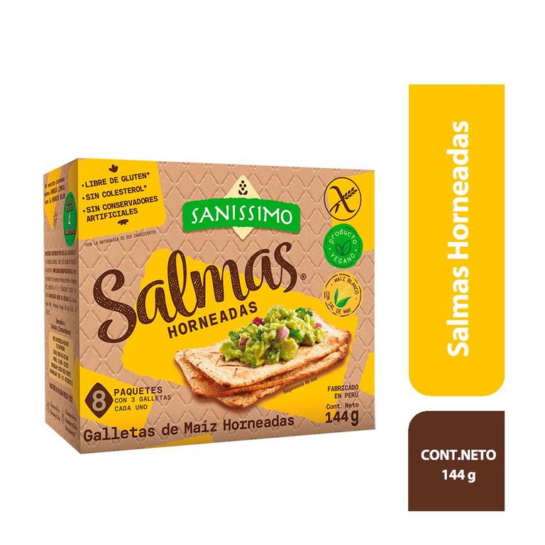 Galletas de Maíz Sanissimo Salmas Caja 140 g