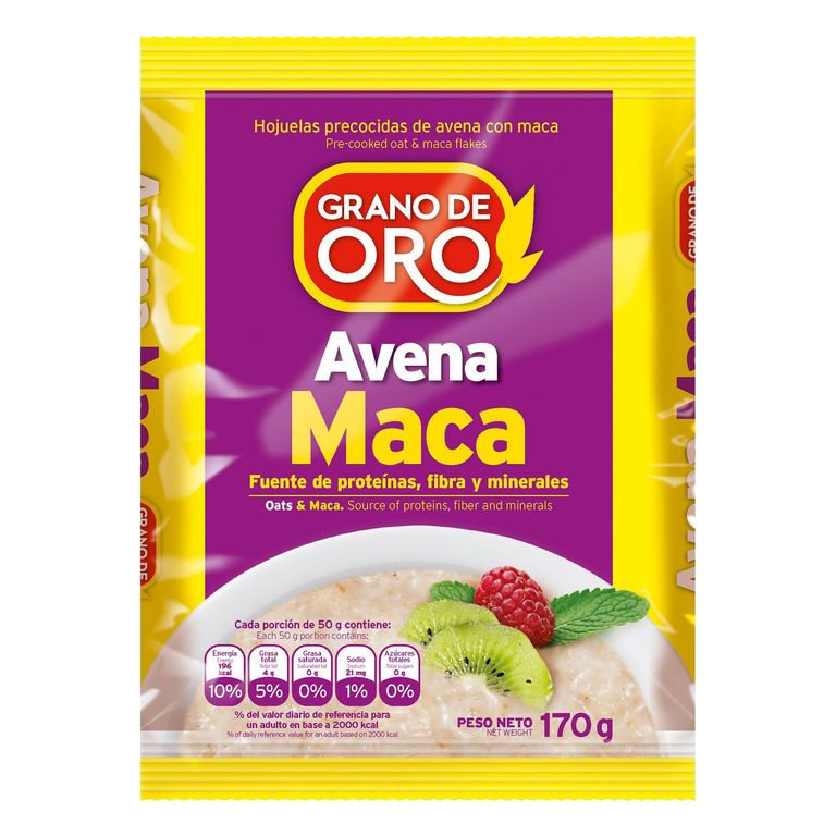 Avena Maca Grano de Oro Bolsa 170 g