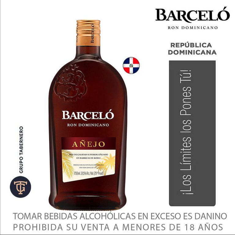 Ron Barceló Añejo Botella 1.75 L