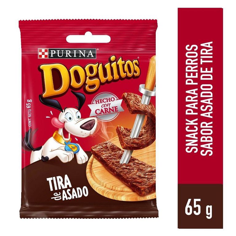 Snack Perros Doguito Tira de Asado Doypack 65 g
