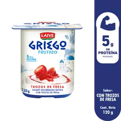 LAIVE - Yogurt Laive Griego Fresa Envase 120 g