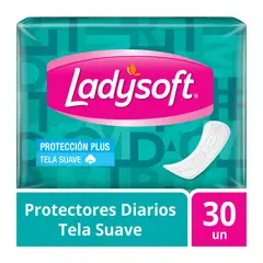 LADYSOFT - Protectores Diarios Ladysoft Largo Empaque 30 Und