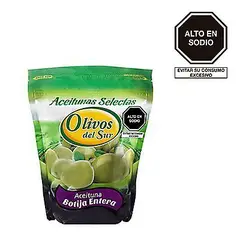 OLIVOS DEL SUR - Aceituna Botija Light Entera Olivos del Sur 300 g