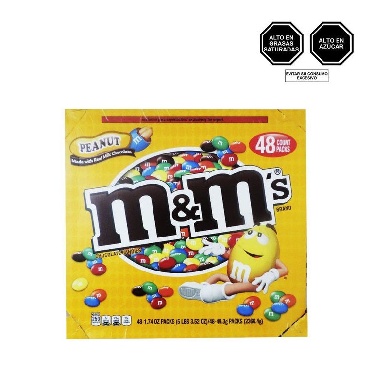 Chocolate M&Ms Peanut Bolsa 48 Und