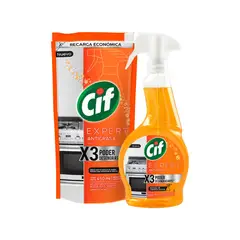 CIF - Pack Limpiador Cif Antigrasa 500 mL + Doypack 450 mL