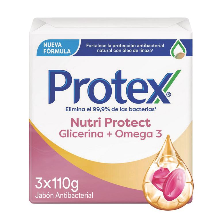 Jabón en Barra Protex Omega 3 Antibacterial Empaque 3 Und