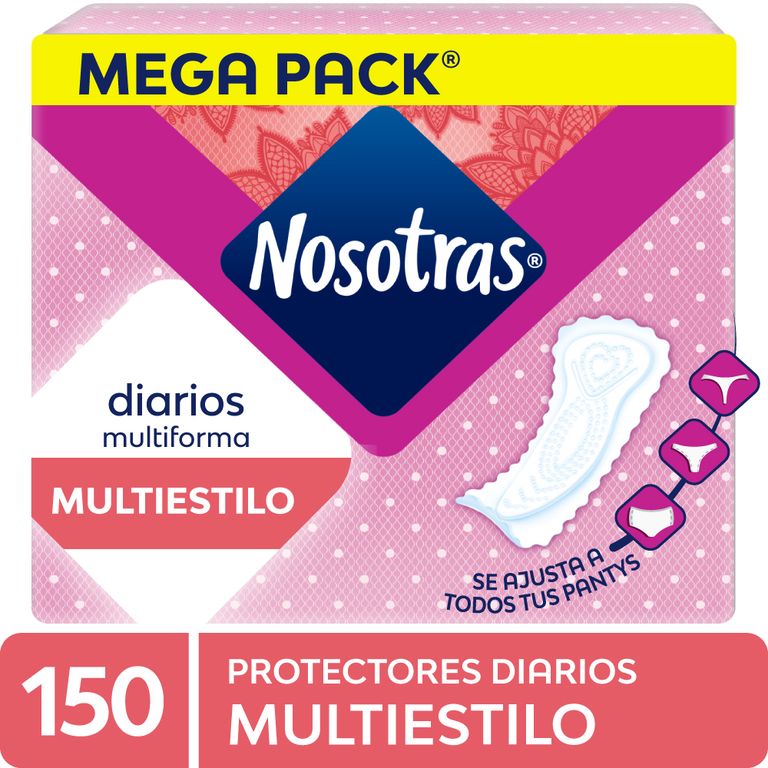 Protectores Diarios Nosotras Multiestilos Empaque 150 Und