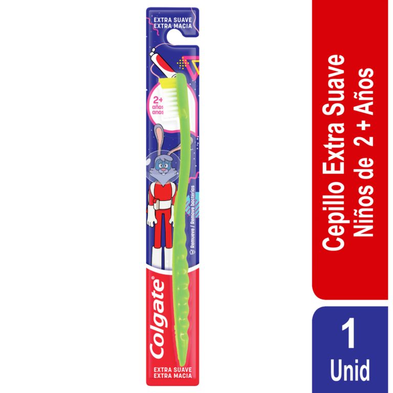 Cepillo Dental Colgate Niños Extra Suave 2+