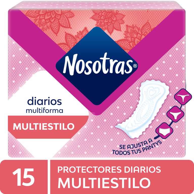 Protectores Diarios Nosotras Multiestilos Empaque 15 Und