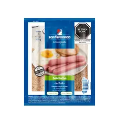 SAN FERNANDO - Salchicha de Pollo Empaque 200 g
