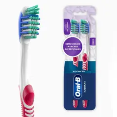 ORAL B - Cepillo Dental Advanced Radiant Pack 2 Und
