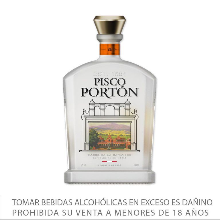 Pisco Mosto Verde Torontel Portón 40° Botella 750 mL