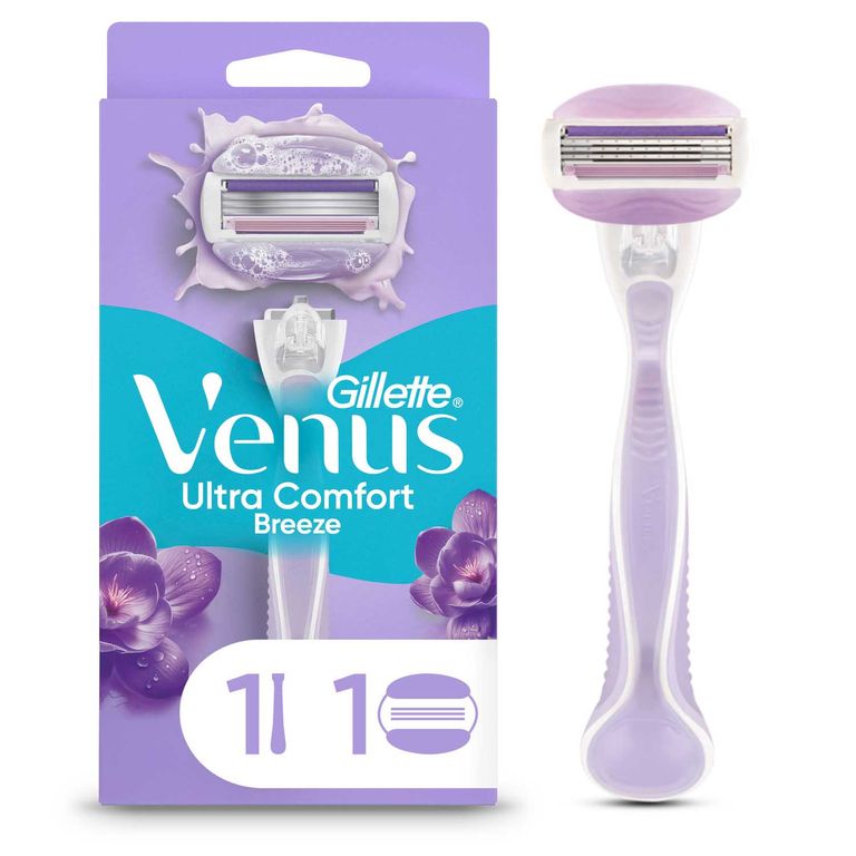 Máquina De Afeitar Mujer Gillette Venus Ultra Comfort Breeze Con 3 Hojas