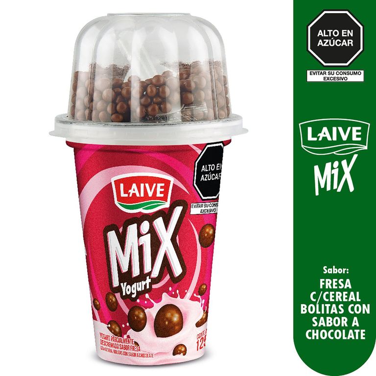 Yogurt Mix Laive Fresa con Chocolate Envase 125 g