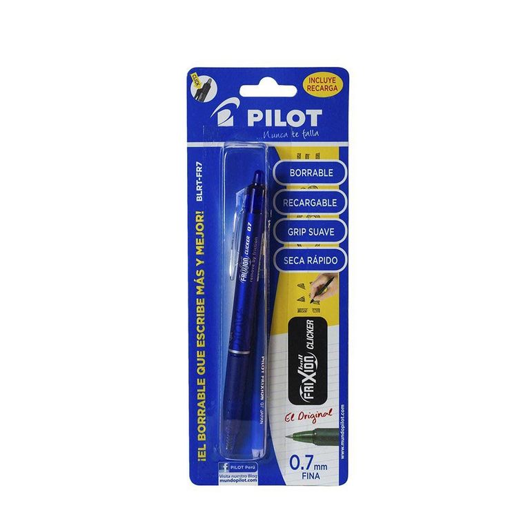 Lapicero Pilot Borrable Frixion Clicker Azul