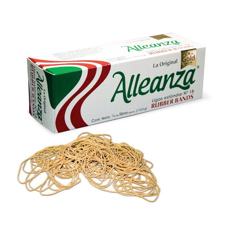 Ligas Alleanza 1/4 De Libra Aprox Empaque 113.5 g