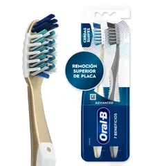 ORAL B - Cepillo Dental Oral B Pro Salud 7 Beneficios Pack 2 Und